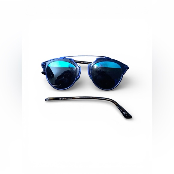 Christian Dior Blue Mirrored Sunglasses Made in Italy